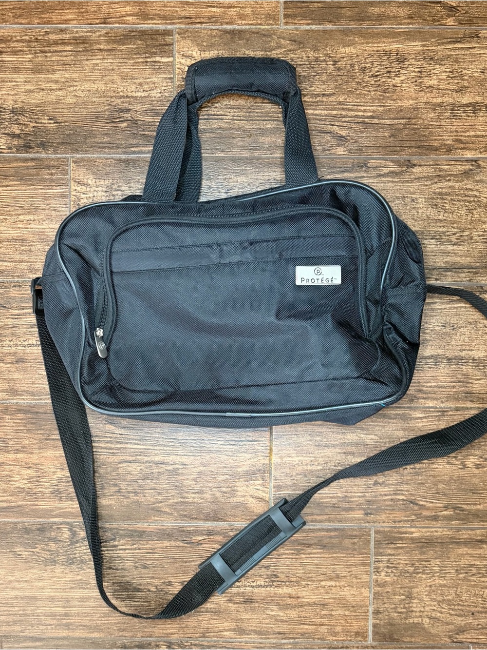 Black Laptop Shoulder Bag for Men